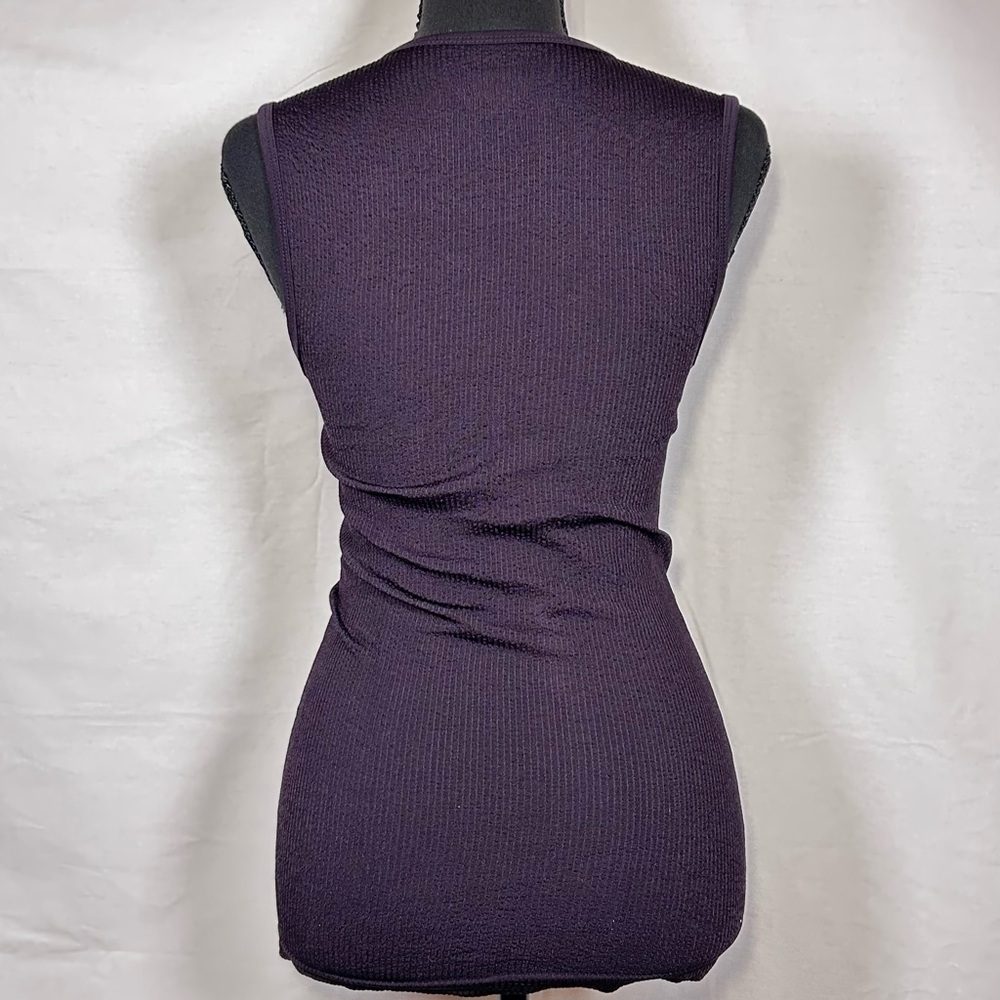 Athleta Deep Purple Ribbed Tank - Picture 2 of 3